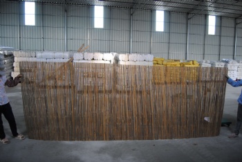 Bamboo slat fence